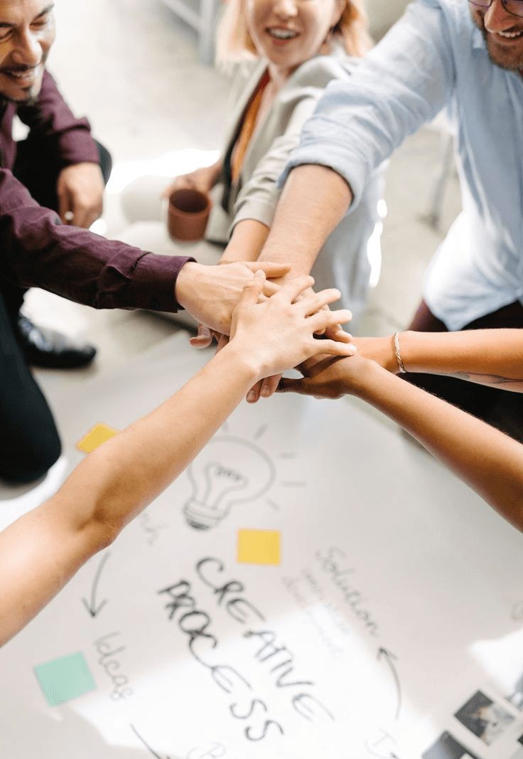 Joining hands