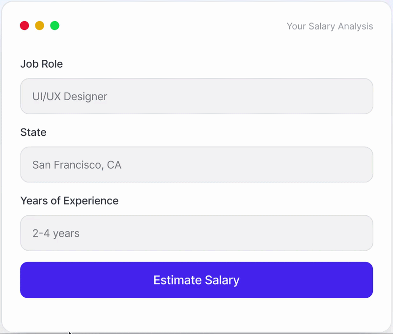Salary estimator illustration